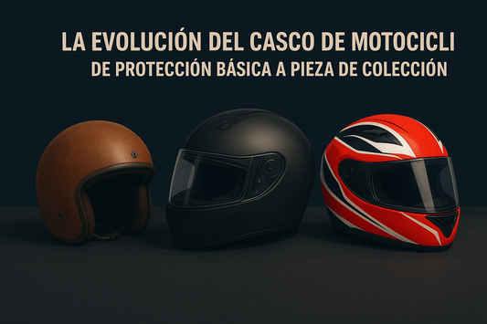 La evolución del casco de motociclismo: de protección básica a pieza de colección